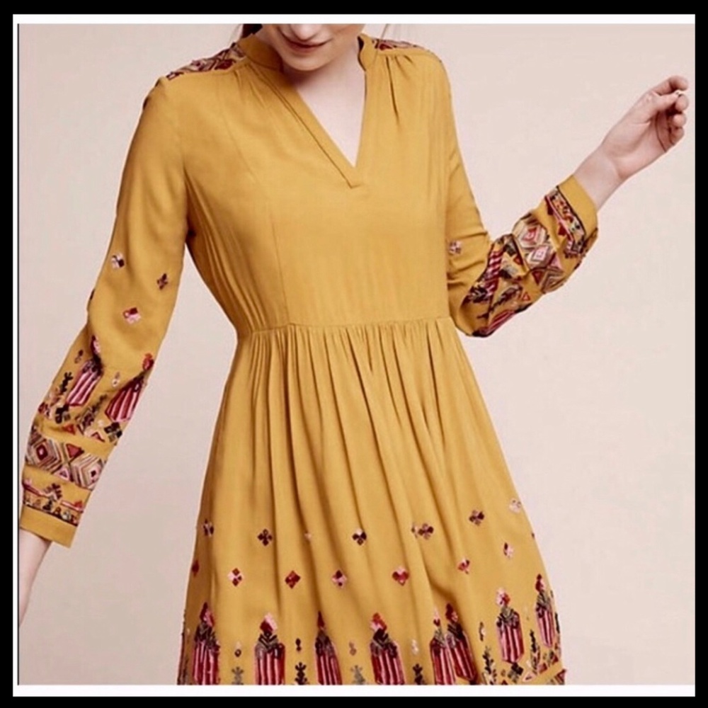 Anthropologie Floreat Raella Embroidered Dress - Picture 3 of 5